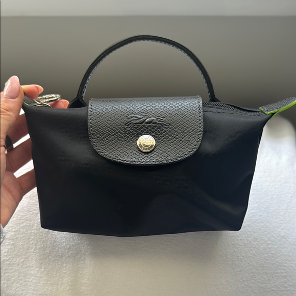 Longchamp Le Pliage Green Mini Pouch - Picture 3 of 5